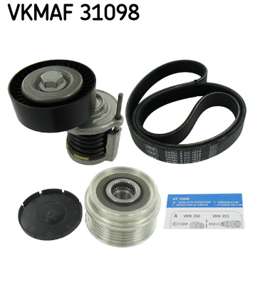 Set curea transmisie cu caneluri VW GOLF VI Van (5K1_) 2.0 TDi diesel 140 cai SKF VKMAF 31098