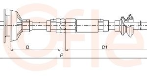 Cablu ambreiaj VW GOLF VI Cabriolet (517) 2.0 TDI diesel 150 cai COFLE 10.3153