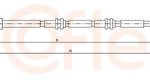 Cablu frana de parcare VW AMAROK (2HA, 2HB, S1B, S6B, S7A, S7B) 2.0 TDI diesel 122 cai COFLE 10.7384