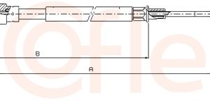 Cablu frana de parcare VW GOLF VI Variant (AJ5) 1.2 TSI benzina 105 cai COFLE 10.7509