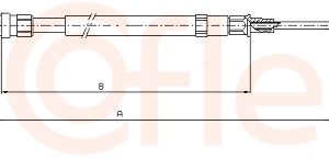 Cablu frana de parcare VW GOLF VI Variant (AJ5) 1.6 benzina 102 cai COFLE 10.7518
