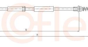 Cablu frana de parcare VW CRAFTER 30-35 bus (2E_) 2.5 TDI diesel 109 cai COFLE 10.9891