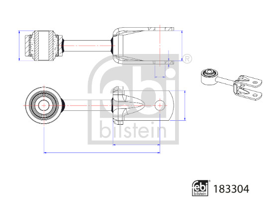 Bieleta antiruliu VW CRAFTER caroserie (SY_, SX_) 2.0 TDI RWD diesel 140 cai FEBI BILSTEIN 183304