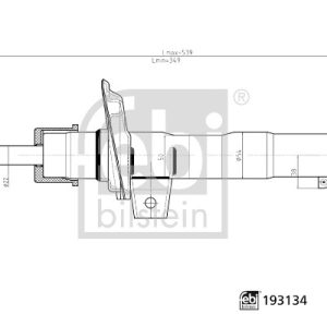 Amortizor VW GOLF VI Variant (AJ5) 1.4 TSI benzina 160 cai FEBI BILSTEIN 193134