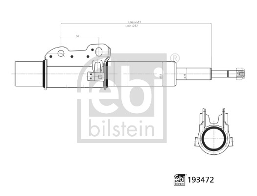 Amortizor VW CRAFTER 30-35 bus (2E_) 2.0 TDI diesel 163 cai FEBI BILSTEIN 193472