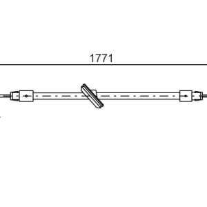 Cablu frana de parcare VW CRAFTER 30-35 bus (2E_) 2.5 TDI diesel 109 cai BOSCH 1 987 482 030