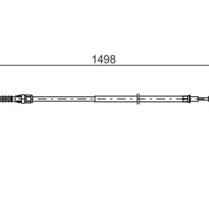 Cablu frana de parcare VW GOLF VII (5G1, BQ1, BE1, BE2) 2.0 GTI benzina 230 cai BOSCH 1 987 482 789