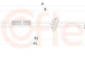 Cablu transmisie manuala VW CRAFTER 30-50 caroserie (2E_) 2.0 TDI diesel 114 cai COFLE 2CB.ME002