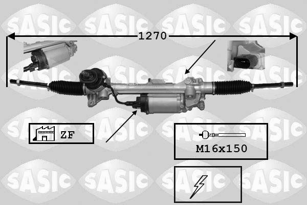 Caseta directie VW GOLF VAN VI Variant (AJ5) 1.4 TSi benzina 122 cai SASIC 7176043