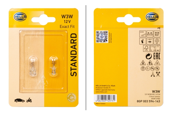 Bec semnalizator VW GOLF VI Van (5K1_) 2.0 TDi diesel 140 cai HELLA 8GP 003 594-143