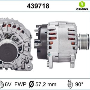 Alternator VW GOLF VI (5K1) 2.0 TDI diesel 170 cai VALEO 439718