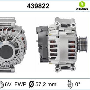 Alternator VW GOLF VI (5K1) 1.8 TSI benzina 160 cai VALEO 439822