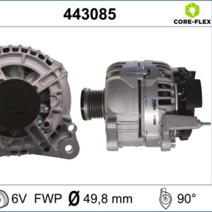 Alternator VW GOLF VAN VI Variant (AJ5) 1.2 TSi benzina 105 cai VALEO 443085