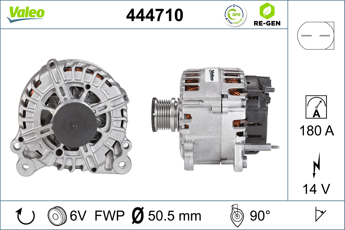 Alternator VW CRAFTER 30-50 caroserie (2E_) 2.0 TDI 4motion diesel 163 cai VALEO 444710