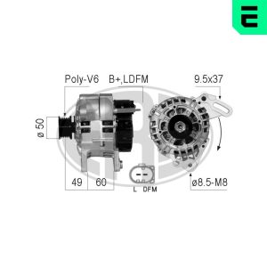 Alternator VW GOLF VI Variant (AJ5) 1.4 benzina 80 cai ERA 210731A
