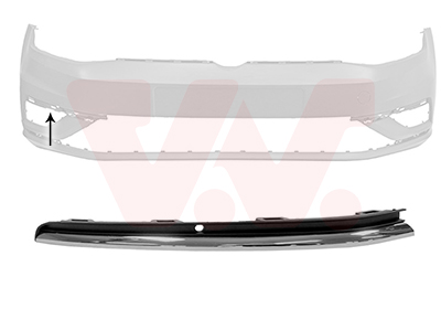 Banda de protectie bara de protectie VW GOLF VII (5G1, BQ1, BE1, BE2) 1.4 TSI benzina 125 cai VAN WEZEL 5775586