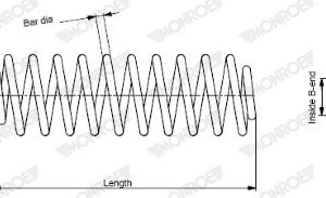 Arc spiral VW GOLF VI (5K1) 1.6 BiFuel Benzina/Autogaz (GPL) 102 cai MONROE SE3292
