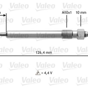 Bujie incandescenta VW GOLF VI Variant (AJ5) 1.6 TDI diesel 90 cai VALEO 345183