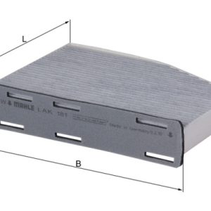 Filtru polen VW CADDY IV microbus (SAB, SAJ) 1.4 TSI benzina 125 cai MAHLE ORIGINAL LAK 181