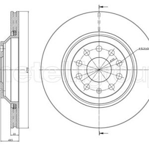 Disc frana VW GOLF VII (5G1, BQ1, BE1, BE2) 2.0 R 4motion benzina 280 cai METELLI 23-0889C