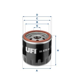 Filtru ulei VW ARTEON (3H7, 3H8) 1.5 TSI benzina 150 cai UFI 23.575.00