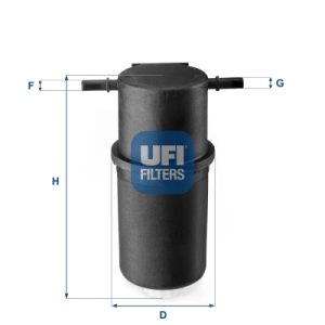 Filtru combustibil VW CRAFTER 30-35 bus (2E_) 2.0 TDI diesel 109 cai UFI 24.144.00