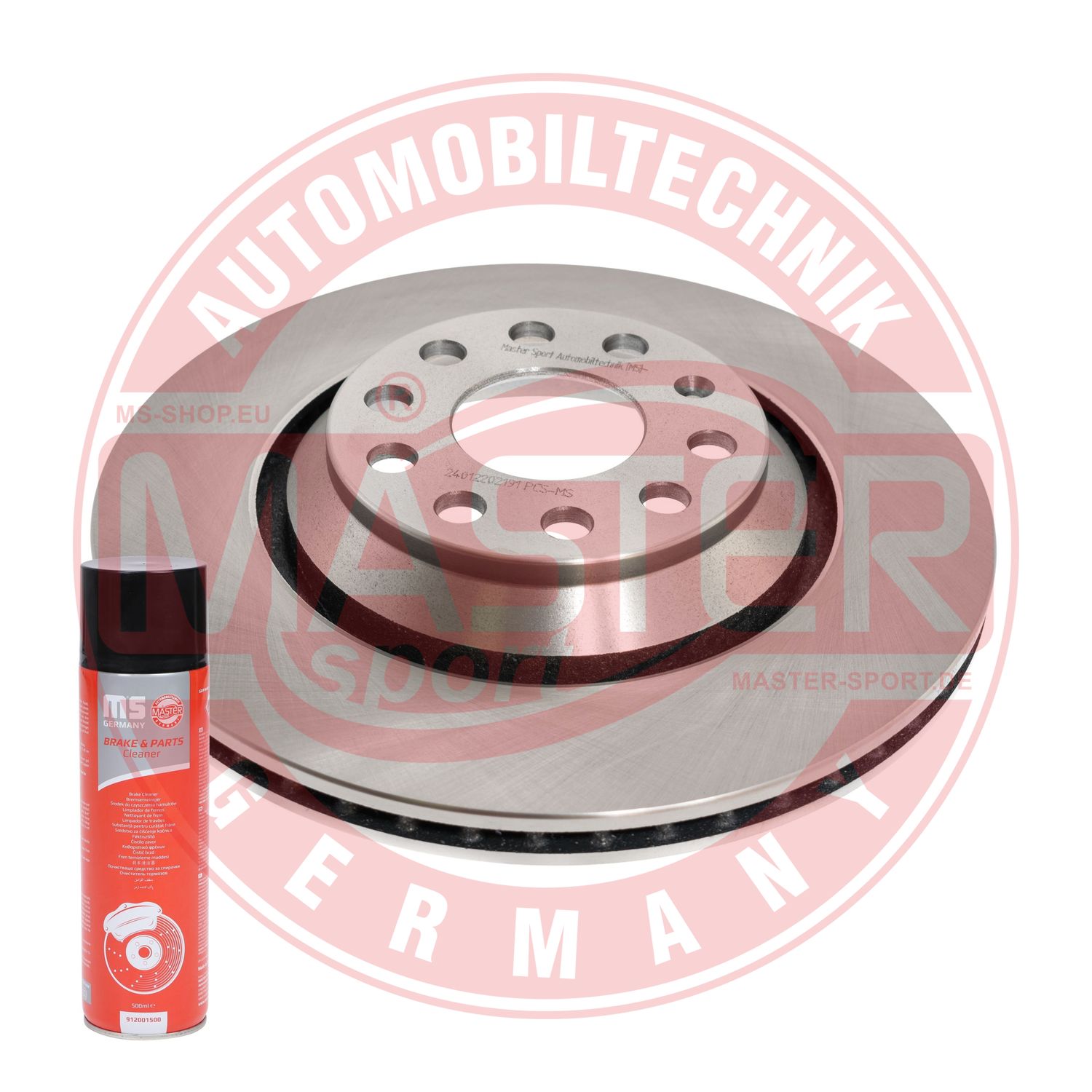 Disc frana VW GOLF VII (5G1, BQ1, BE1, BE2) 2.0 GTI Clubsport benzina 265 cai MASTERSPORT GERMANY 24012202191-PCS-MSP