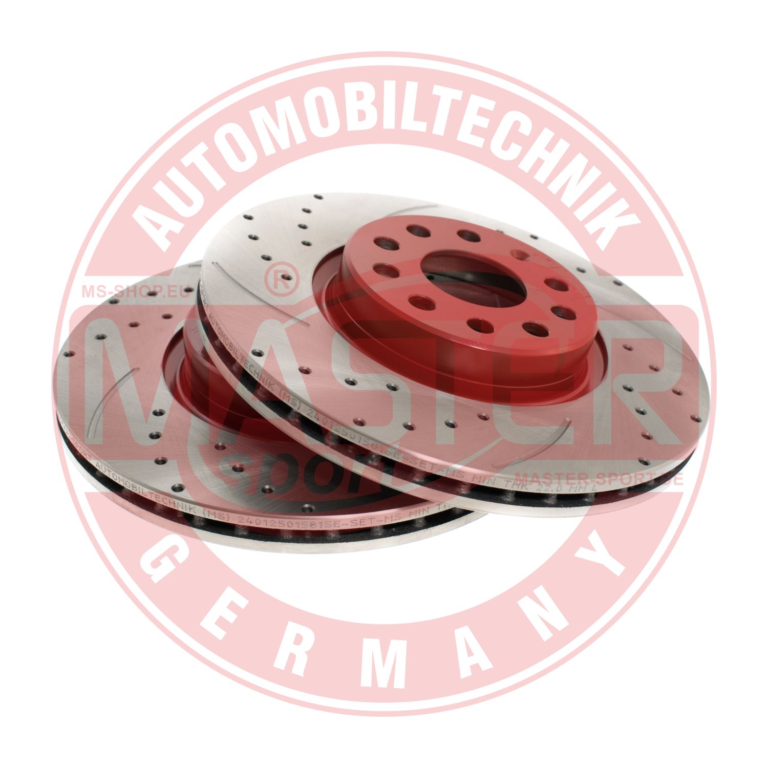 Disc frana VW CADDY ALLTRACK Autoutilitara/limuzina spatioasa (SAA) 2.0 TDI 4motion diesel 140 cai MASTERSPORT GERMANY 24012501581SE-SET-MS