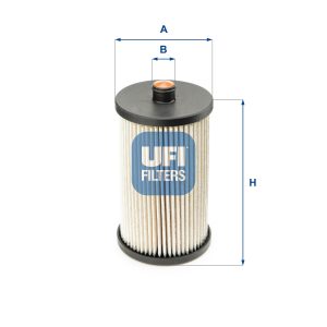Filtru combustibil VW CRAFTER 30-50 caroserie (2E_) 2.5 TDI diesel 109 cai UFI 26.012.00