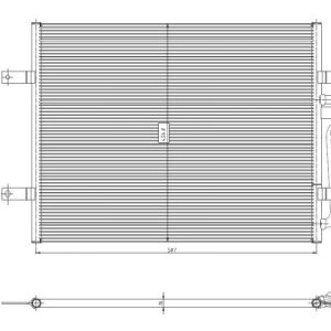 Condensator climatizare VW CRAFTER caroserie (SY_, SX_) e-Crafter electric 136 cai NRF 350444
