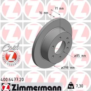 Disc frana VW CRAFTER 30-50 platou / sasiu (2F_) 2.0 TDI diesel 140 cai ZIMMERMANN 400.6477.20