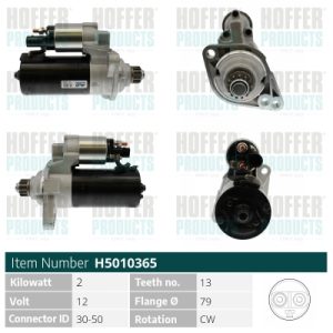 Electromotor VW GOLF SPORTSVAN VII (AM1, AN1) 1.6 TDI diesel 90 cai HOFFER H5010365