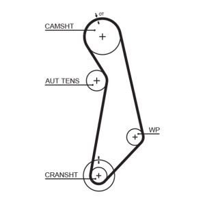 Curea de distributie VW GOLF VI Variant (AJ5) 1.6 benzina 102 cai GATES 5489XS