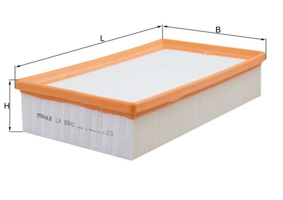 Filtru aer VW CADDY CALIFORNIA V Camper (SBB, SBJ) 2.0 TDI BMT 4motion diesel 122 cai KNECHT LX 3502