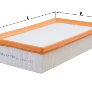 Filtru aer VW CADDY CALIFORNIA V Camper (SBB, SBJ) 2.0 TDI BMT 4motion diesel 122 cai MAHLE ORIGINAL LX 3502