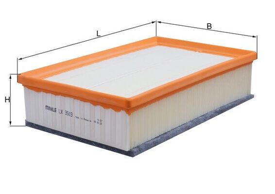 Filtru aer VW GOLF VII (5G1, BQ1, BE1, BE2) 2.0 GTI benzina 245 cai KNECHT LX 3503