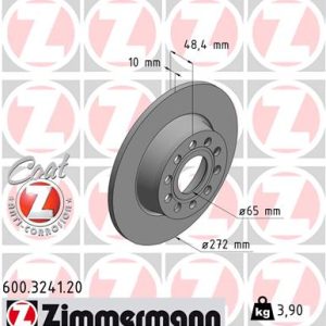 Disc frana VW CADDY IV microbus (SAB, SAJ) 2.0 TDI diesel 140 cai ZIMMERMANN 600.3241.20