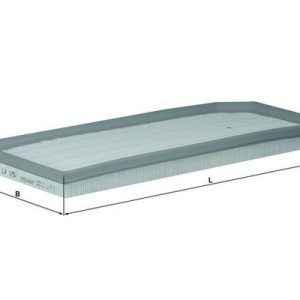 Filtru aer VW GOLF VI (5K1) 2.0 R 4motion benzina 256 cai MAHLE ORIGINAL LX 1751