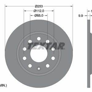 Disc frana VW GOLF VI (5K1) Blue E-Motion electric 88 cai TEXTAR 92120903