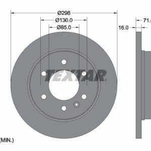 Disc frana VW CRAFTER 30-50 platou / sasiu (2F_) 2.0 TDI diesel 140 cai TEXTAR 93143303