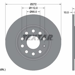 Disc frana VW GOLF VII (5G1, BQ1, BE1, BE2) 2.0 GTI benzina 220 cai TEXTAR 92224903