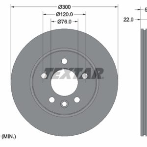 Disc frana VW CRAFTER caroserie (SY_, SX_) 2.0 TDI RWD diesel 140 cai TEXTAR 92288503