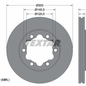 Disc frana VW CRAFTER platou / sasiu (SZ_) 2.0 TDI RWD diesel 163 cai TEXTAR 92295303