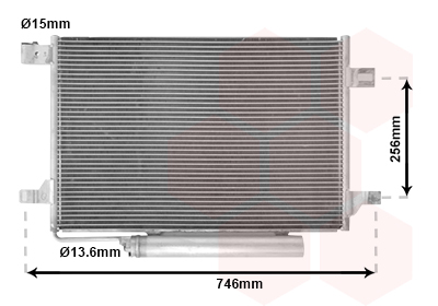 Condensator climatizare VW CRAFTER 30-50 platou / sasiu (2F_) 2.0 TDI diesel 142 cai VAN WEZEL 30005572