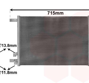 Condensator climatizare VW GOLF VII (5G1, BQ1, BE1, BE2) 1.2 TSI benzina 105 cai VAN WEZEL 58005335