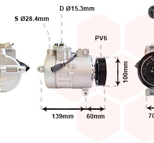 Compresor climatizare VW AMAROK (2HA, 2HB, S1B, S6B, S7A, S7B) 2.0 TDI 4motion diesel 122 cai VAN WEZEL 5800K356