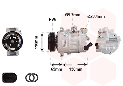 Compresor climatizare VW CRAFTER caroserie (SY_, SX_) 2.0 TDI diesel 102 cai VAN WEZEL 5801K703