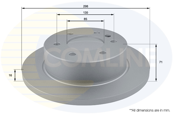 Disc frana VW CRAFTER 30-50 caroserie (2E_) 2.0 TDI diesel 140 cai COMLINE ADC1639