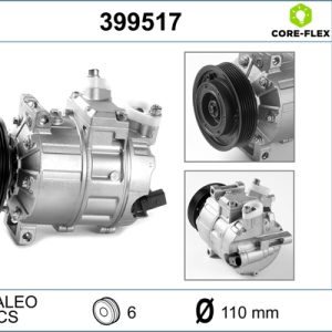 Compresor climatizare VW CADDY IV Autoutilitara/limuzina spatioasa (SAA, SAH) 1.4 TSI benzina 131 cai VALEO 399517