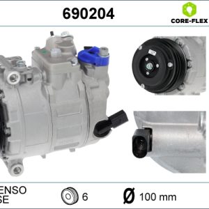 Compresor climatizare VW CRAFTER 30-50 platou / sasiu (2F_) 2.0 TDI diesel 142 cai VALEO 690204